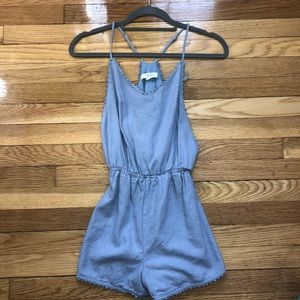 Denim romper
